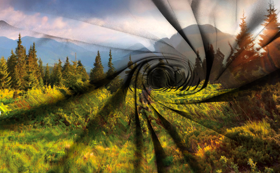 soft and durable,Mountains Trees Green Grass Jungle Photography Backdrop