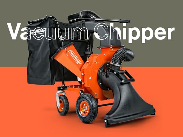 SuperHandy Leaf Vacuum & Wood Chipper – 7HP 209cc Gas Engine