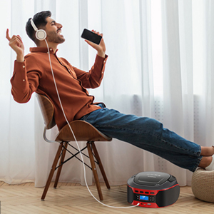 portable cd player with headphone