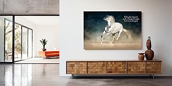 horse motivational poster, horse quote poster, horse wall decor, horse art, horse theme poster