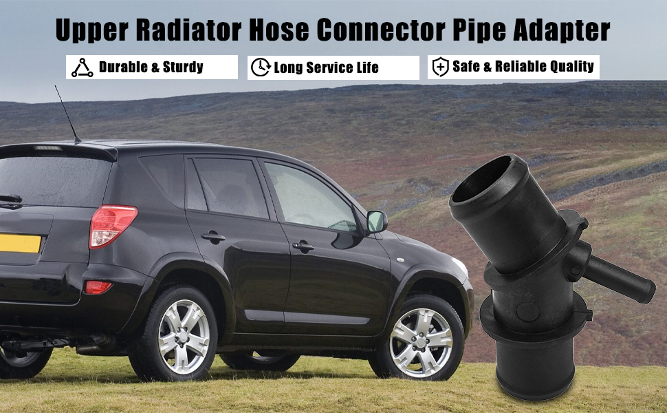 Upper Radiator Hose Adapter, Coolant Hose Connector Pipe