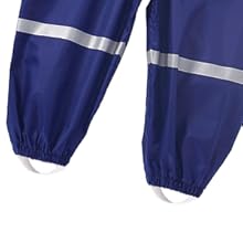 KidsRaincoats Girls Boys Puddle Suit Waterproof All In One Rainsuit Children Hooded Rain Coat