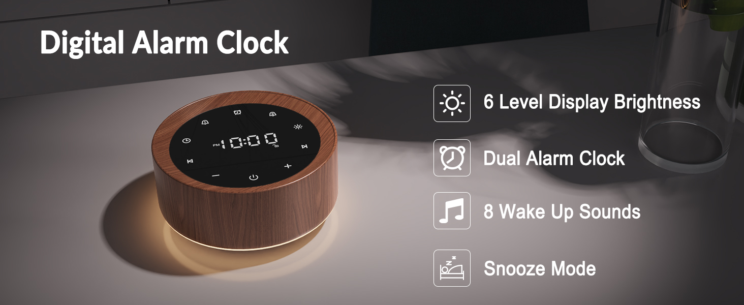 WHITE NOISE ALARM CLOCK