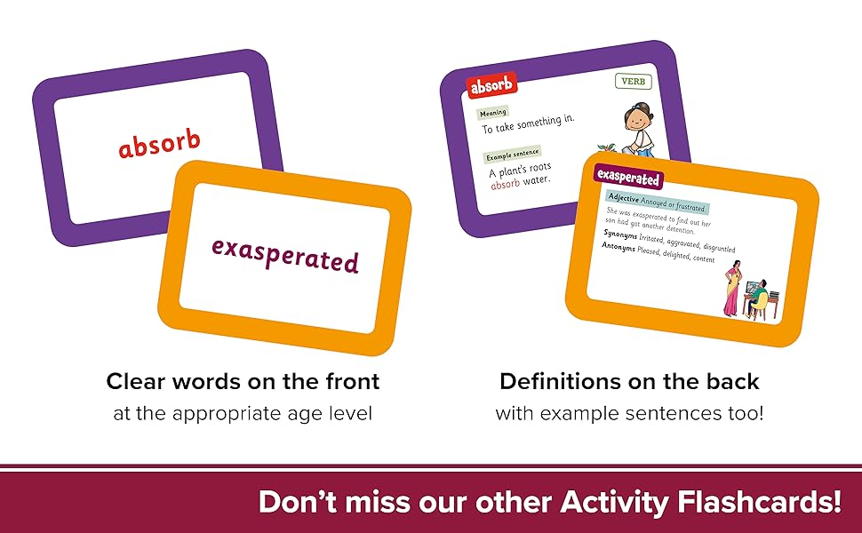 Vocabulary Flashcards for Ages 79 (CGP KS2 Activity Books and Cards