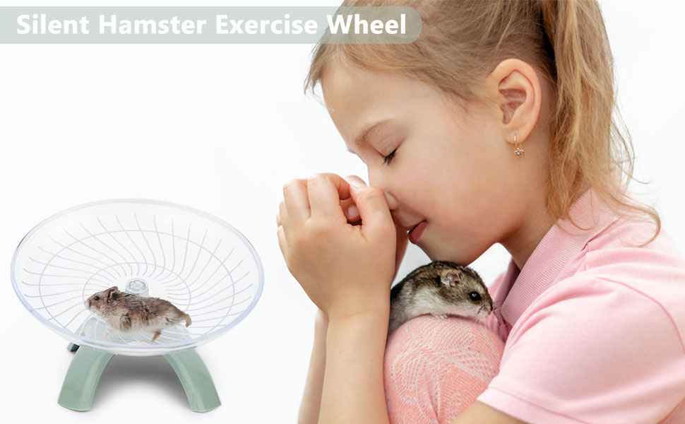 Reshiho Hamster Wheel Silent Hamster Exercise Wheel