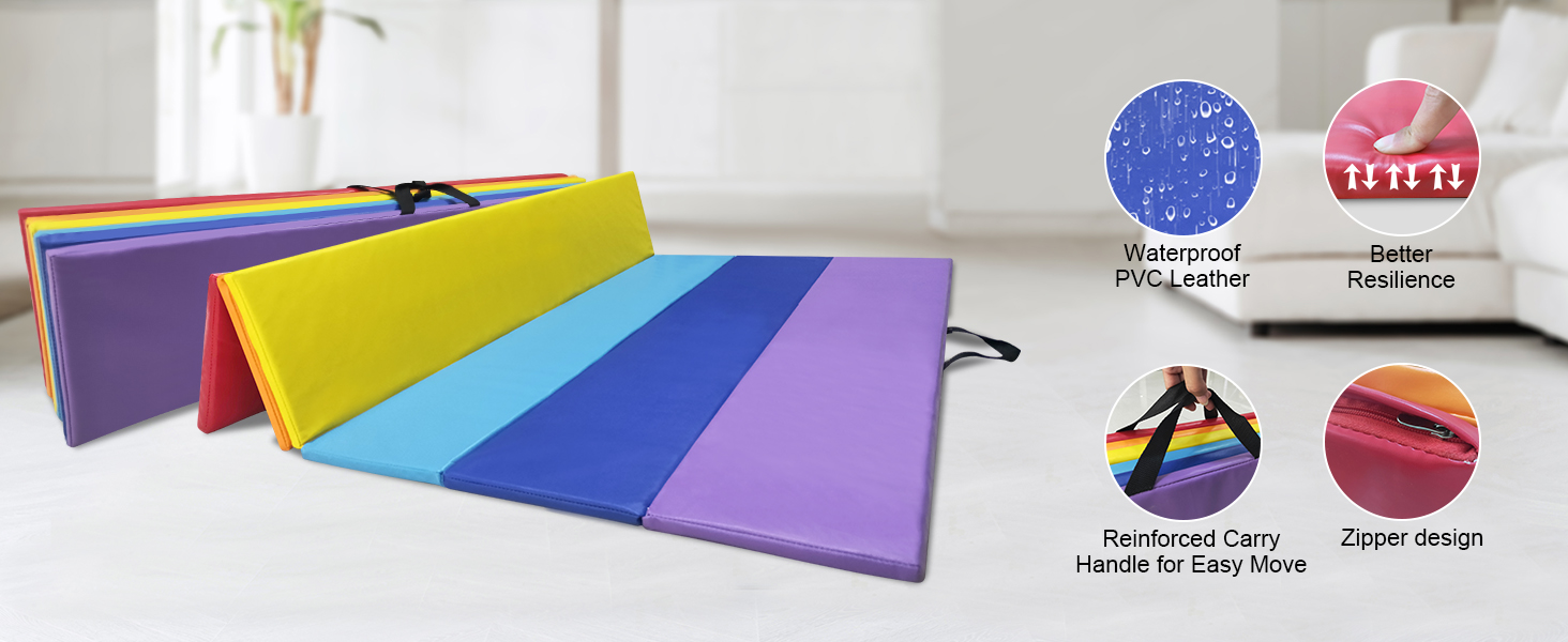 gymnastics bar with mat