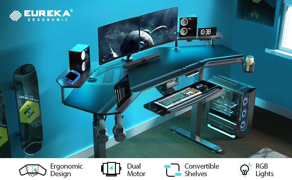 Height adjustable desk