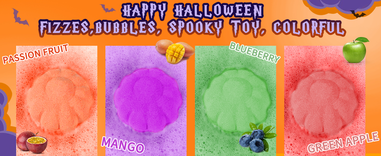 Bath Bombs for Kids Halloween Gifts for Kids Bath Bombs with toys inside Halloween Bath Bombs