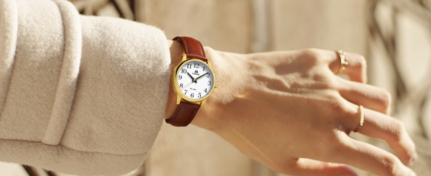 ladies leather watch