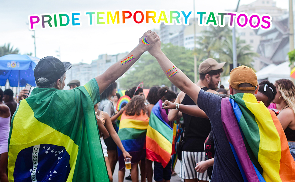 pride temporary tattoos