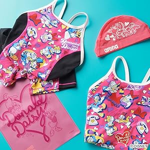 ✨アリーナ✨arena ドナルド＆デイジー 競泳　ジム　フィットネス　アクア Amazon.co.jp: [アリーナ] 競泳水着 トレーニング用 レディース