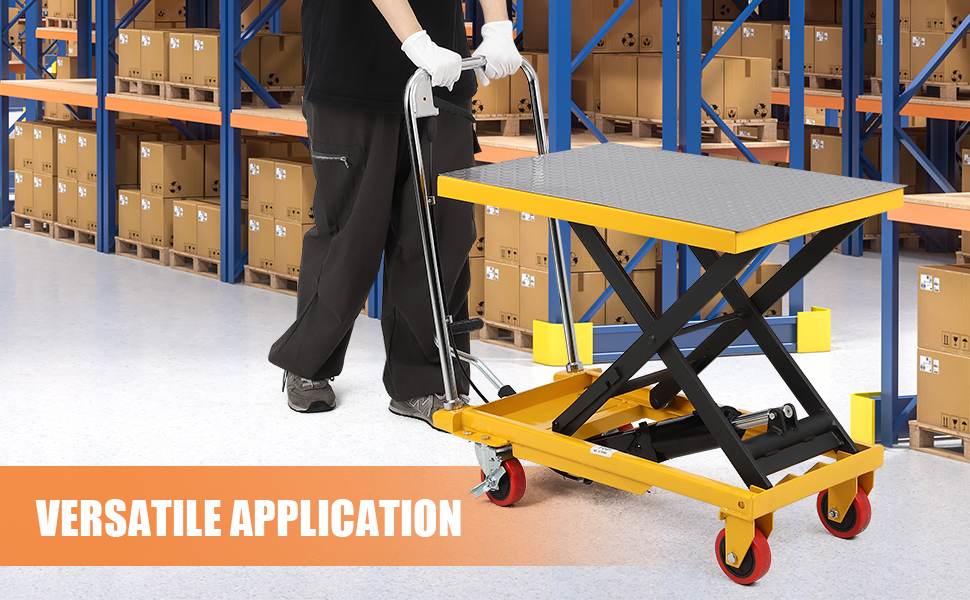 Carrello del tavolo di sollevamento idraulico