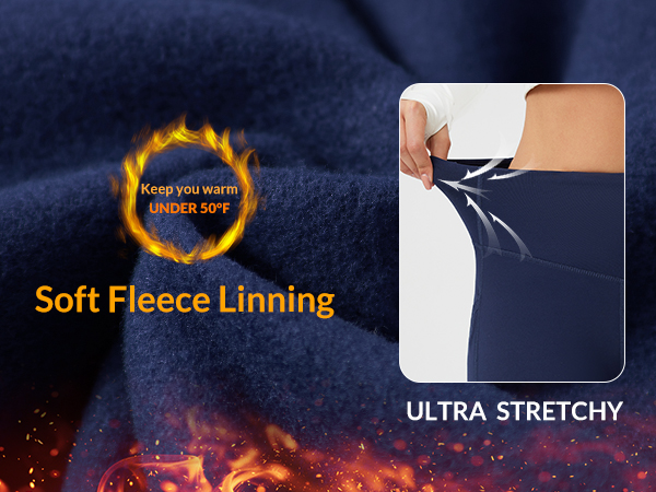 abh145-fleece lined leggings women 