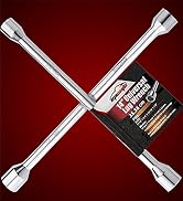 EPAuto 14 Heavy Duty Universal Lug Wrench. 4-Way Cross Wrench