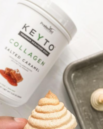 keto collagen peptides protein powder keto MCT oil powder hydrolyzed low carb paleo supplement