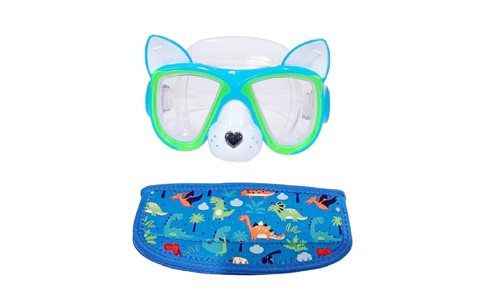 YUENREE Fun Character Kids Swim Mask with Nose Cover  - Suitable for Boys Ages 4-10