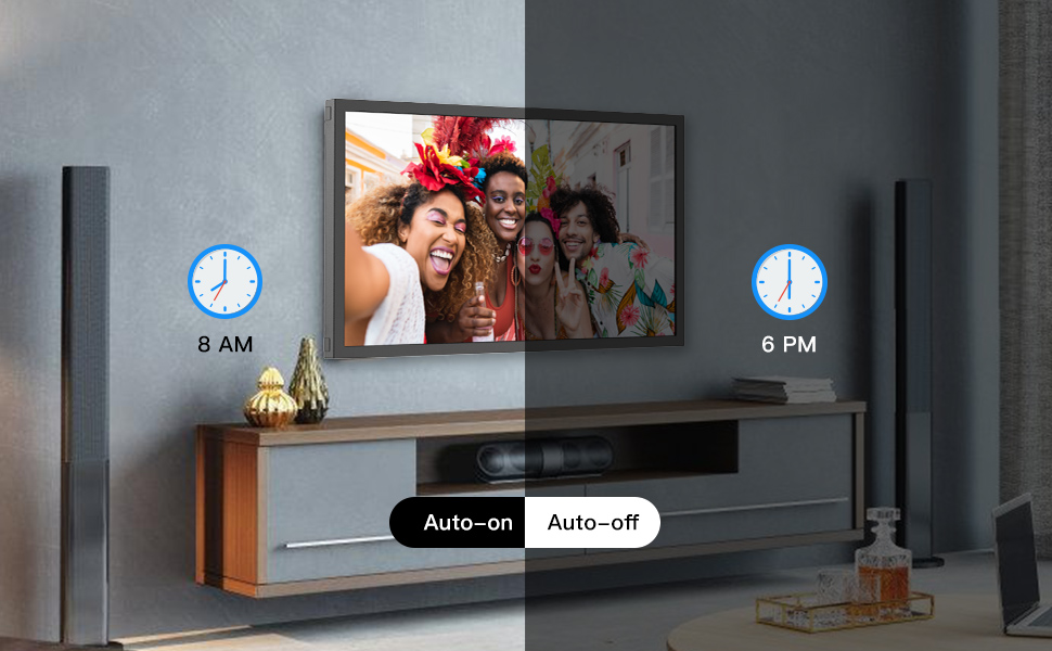 Large Digital Photo Frame 21.5"WiFiPictureFrame 32GB