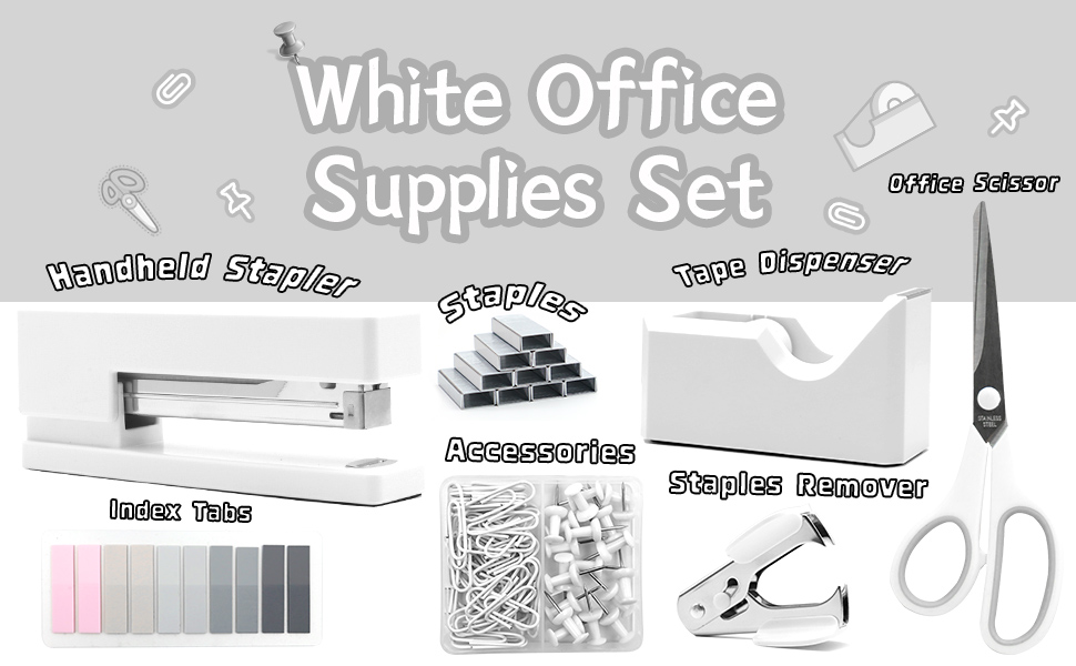 White office supplies