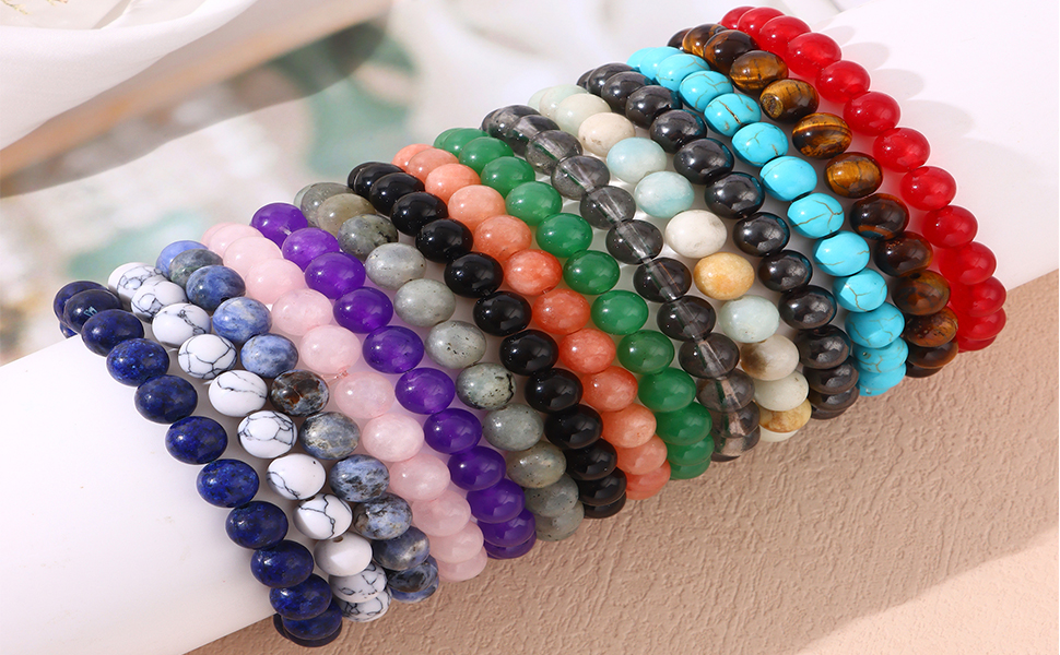 Amazon.com: SONNYX 1PCS Healing Crystal Stone Bracelets for