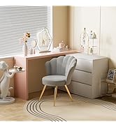Hawthyhome Velvet Dining Room Chair 1 Piece Living Room Chair Kitchen Chair Upholstered Chair with Backrest ...