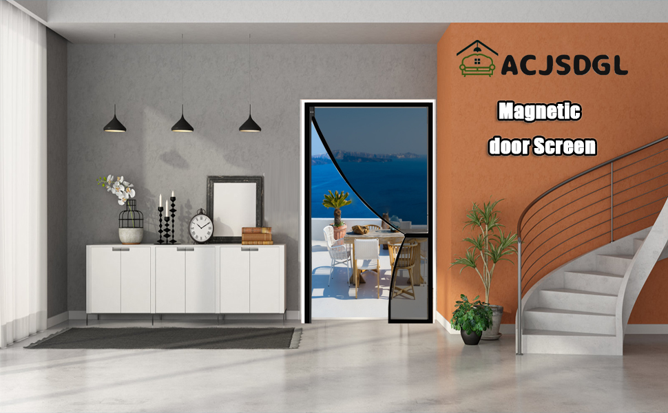 Fly Screen Door, Anti, 205 x 205 cm, Mosquito Insect Hands