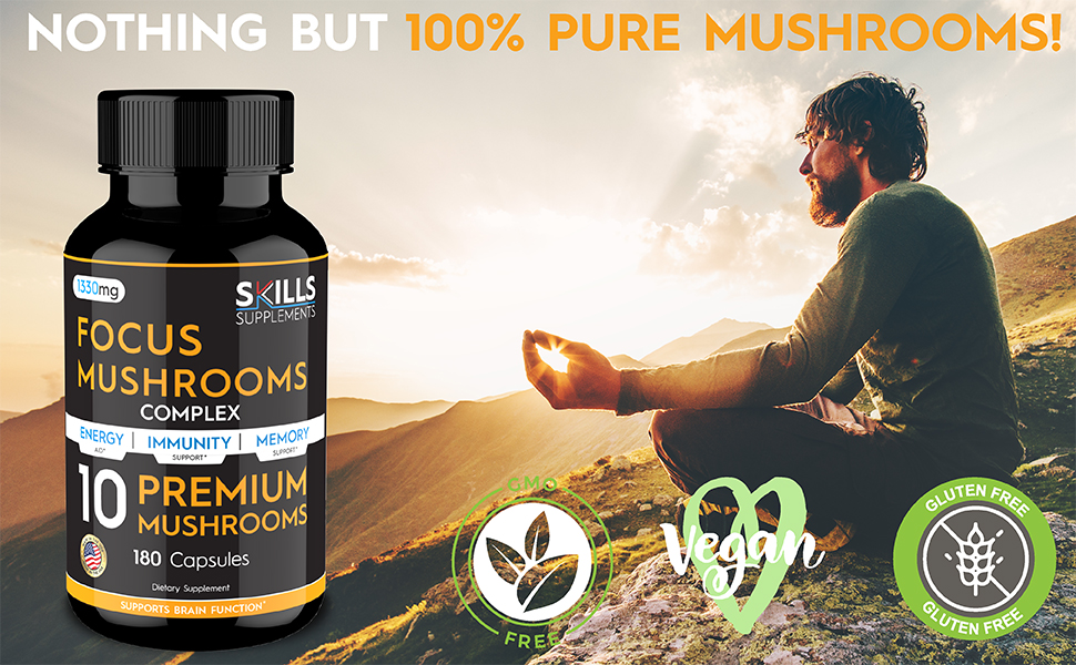 red reishi mushroom capsules mushroom immune support supplement lions main mushroom capsules