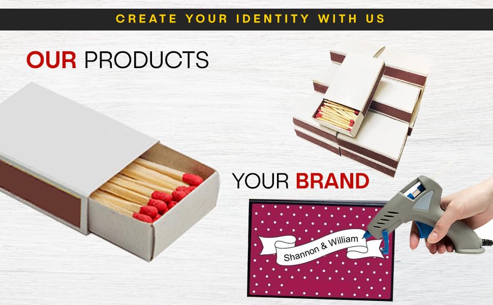 Plain White Big Matchboxes 100+ Matchsticks in a Matchbox Customize