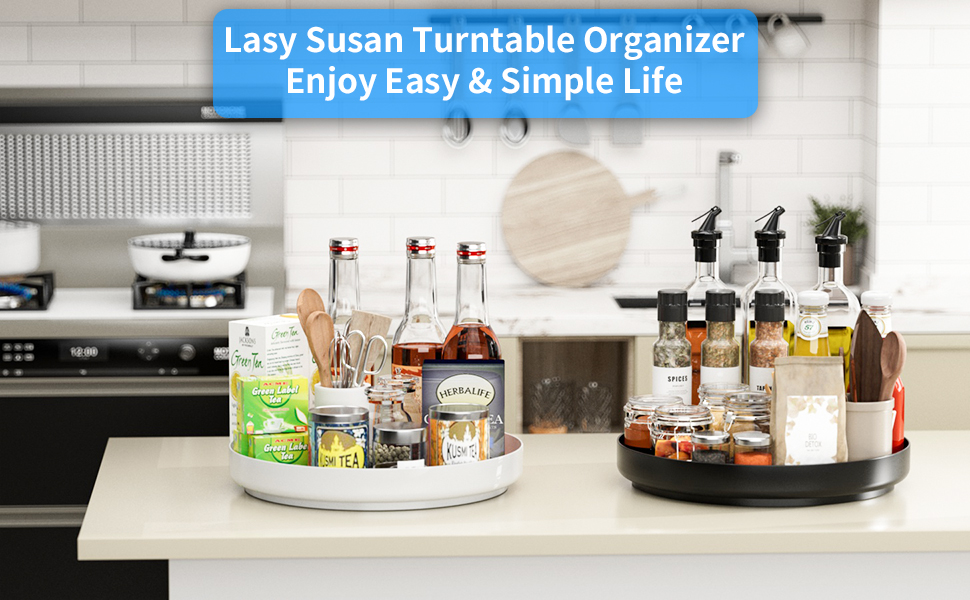 Ovicar Lazy Susan Organizer Metal Turntable Lazy