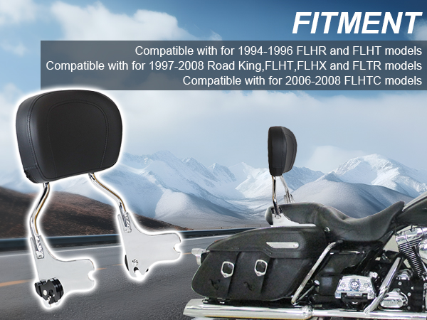 Amazon.com: AUFER Detachable Backrest Sissy Bar Upright