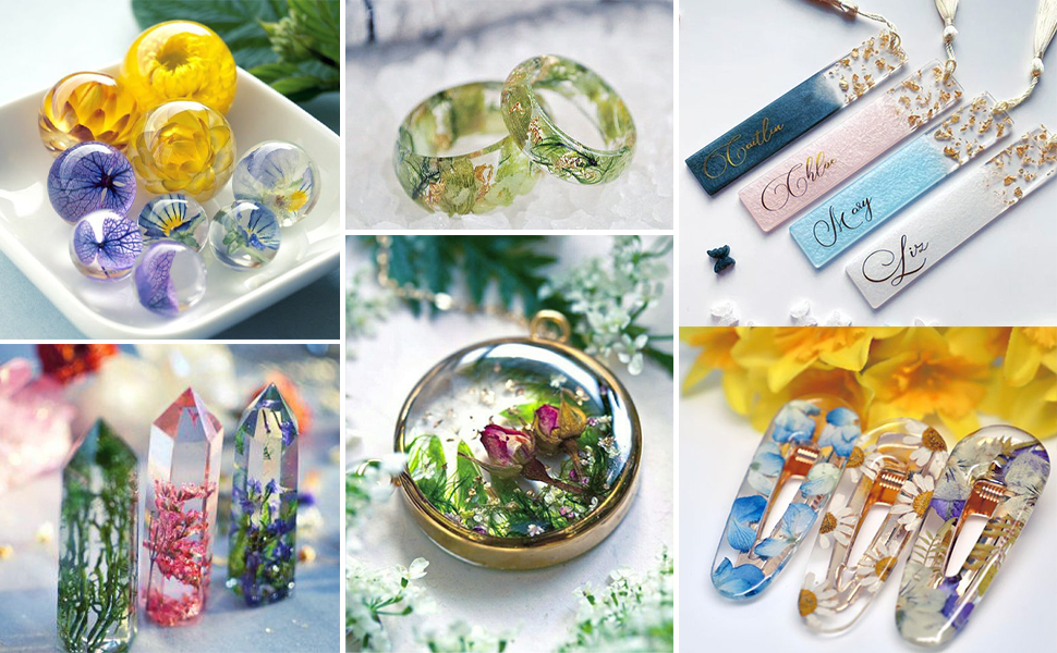 Epoxy Resin Kit, for Art, Jewelry, Crafts, Keychain Including Crystal