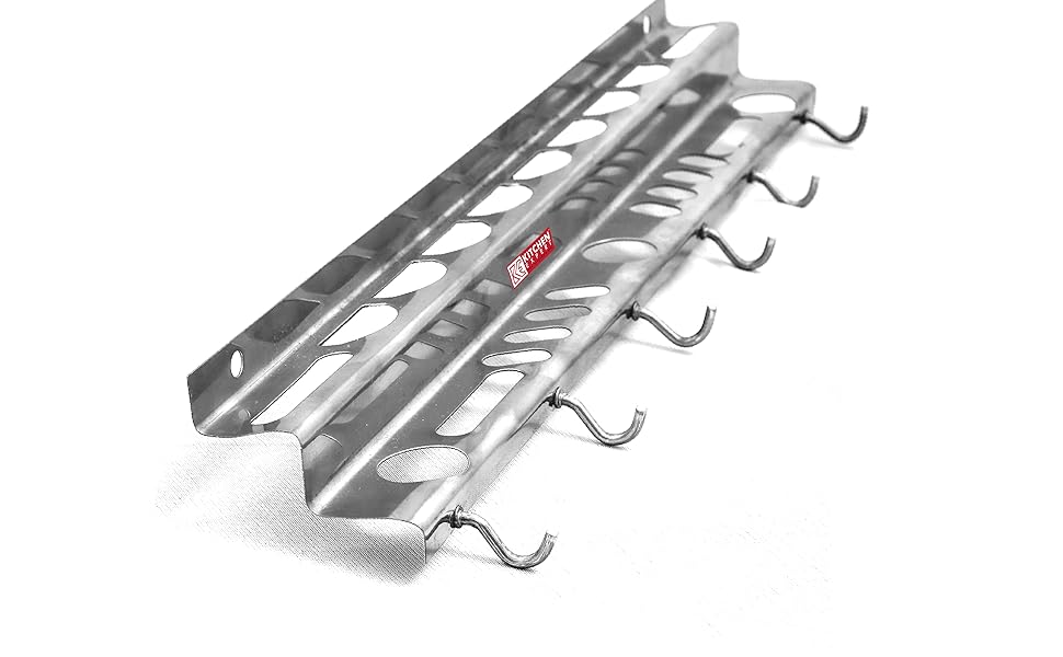 Kitchen Expert Steel Spoon Stand Steel Wall Mounted Stand Cutlery Holder Ladle Stand