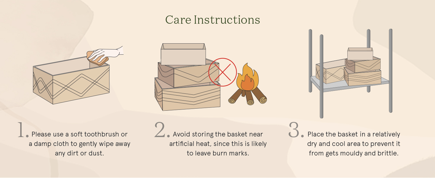 LA JOLIE MUSE Storage Baskets for Organizing Set 4 Sturdy