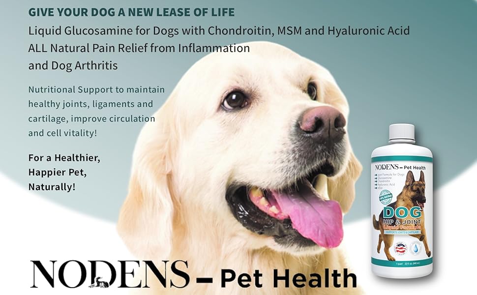 NODENS Dog Hip and Joint Concentrated Liquid Formula