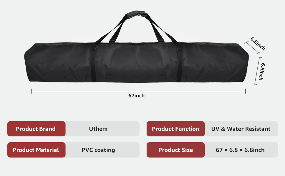 Uthem Patio Umbrella Storage Bag 67 Inch Waterproof