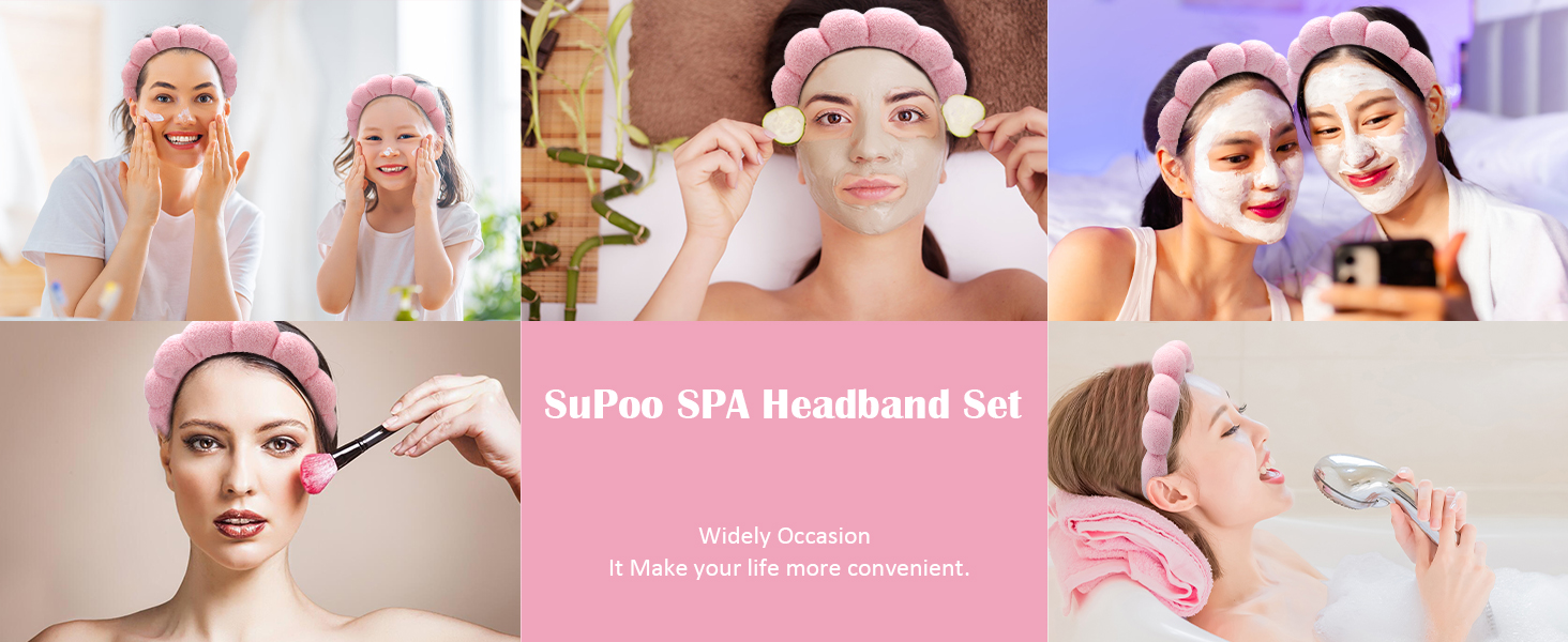 pink spa headband
