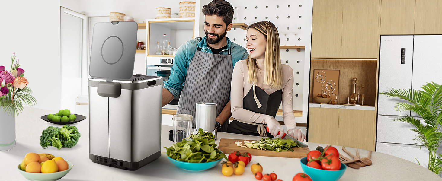 4LB Max Electric Composter for Kitchen, Smart Odorless