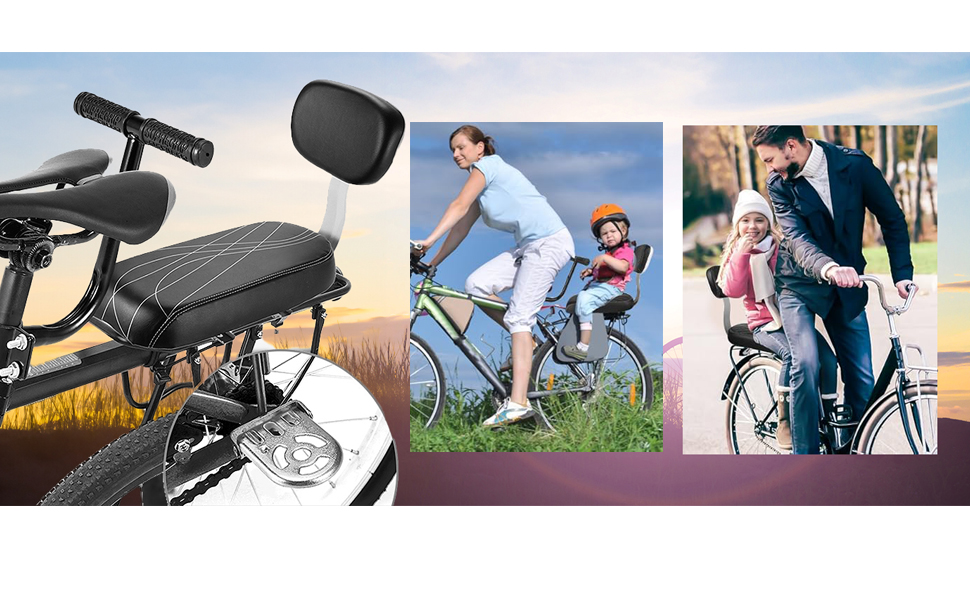 Amazon | 自転車チャイルドシート 自転車後部座席 ども用 サドル