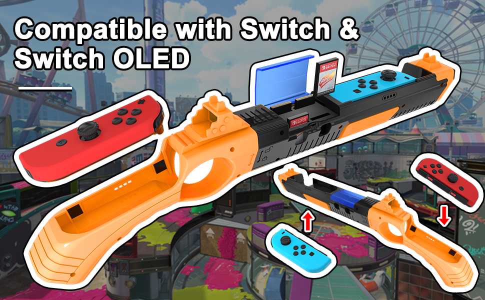 Switch Shooting Game Gun Controller For Nintendo Switch , Switch Oled