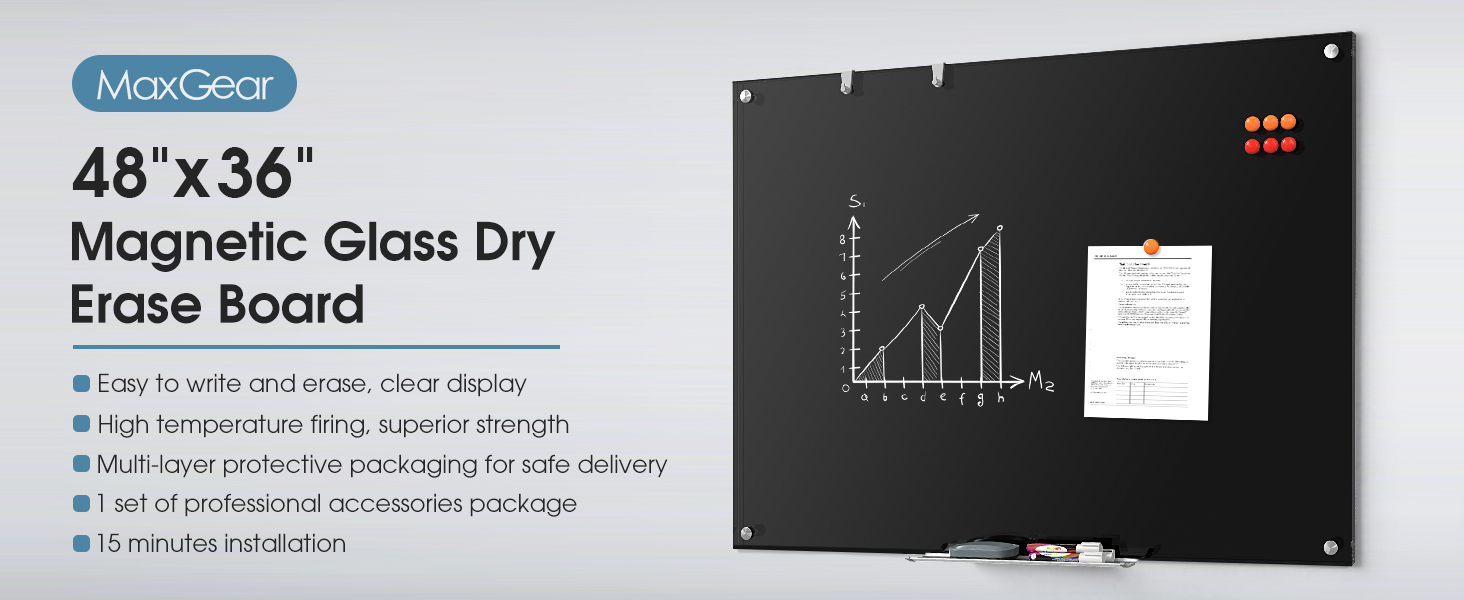 black glass whiteboard
