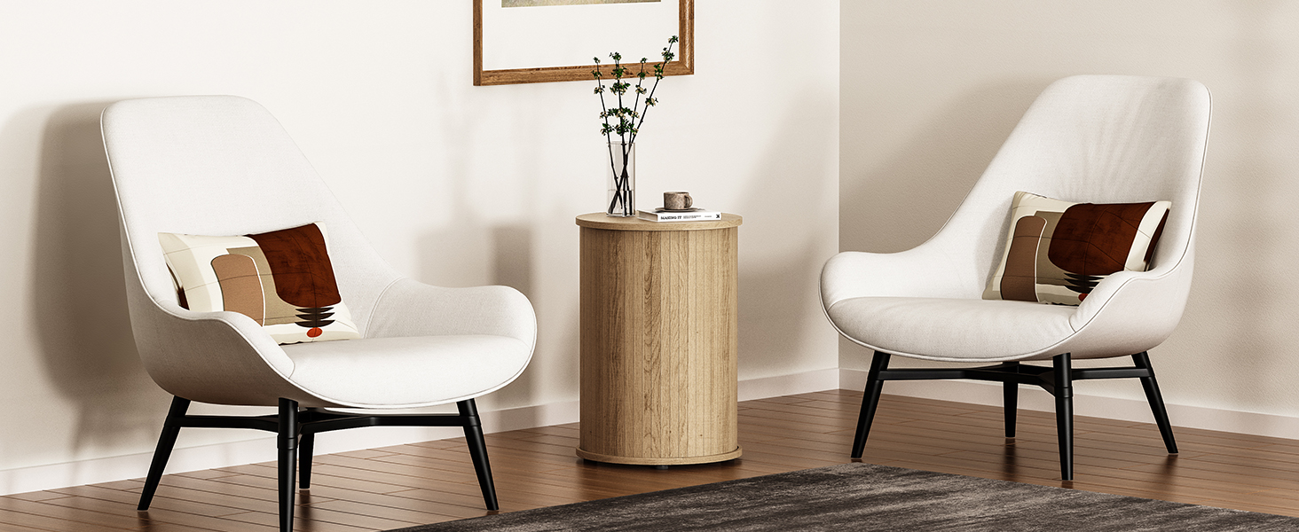 Use this versatile fluted end table as a coffee table to enhance your living space