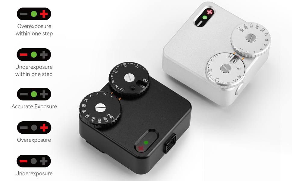 TTArtisan Light Meter Two Dials Light Meter for Photography with Cold