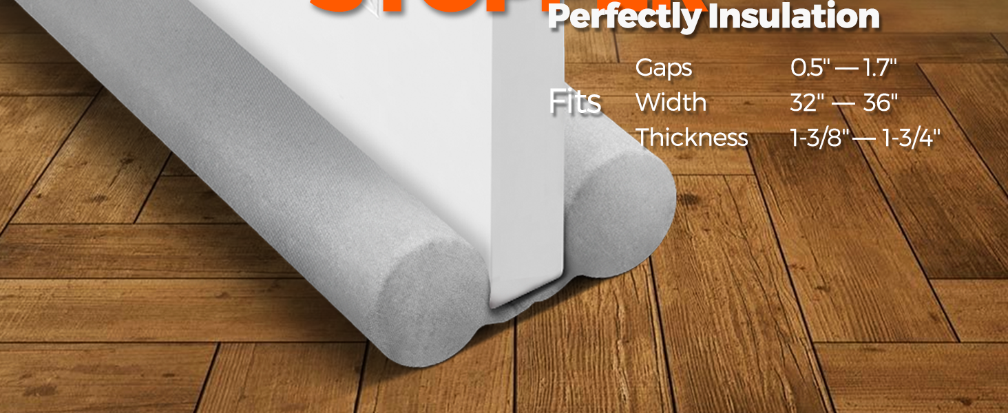 Holikme Door Draft Stopper Door Sweep Weather Stripping