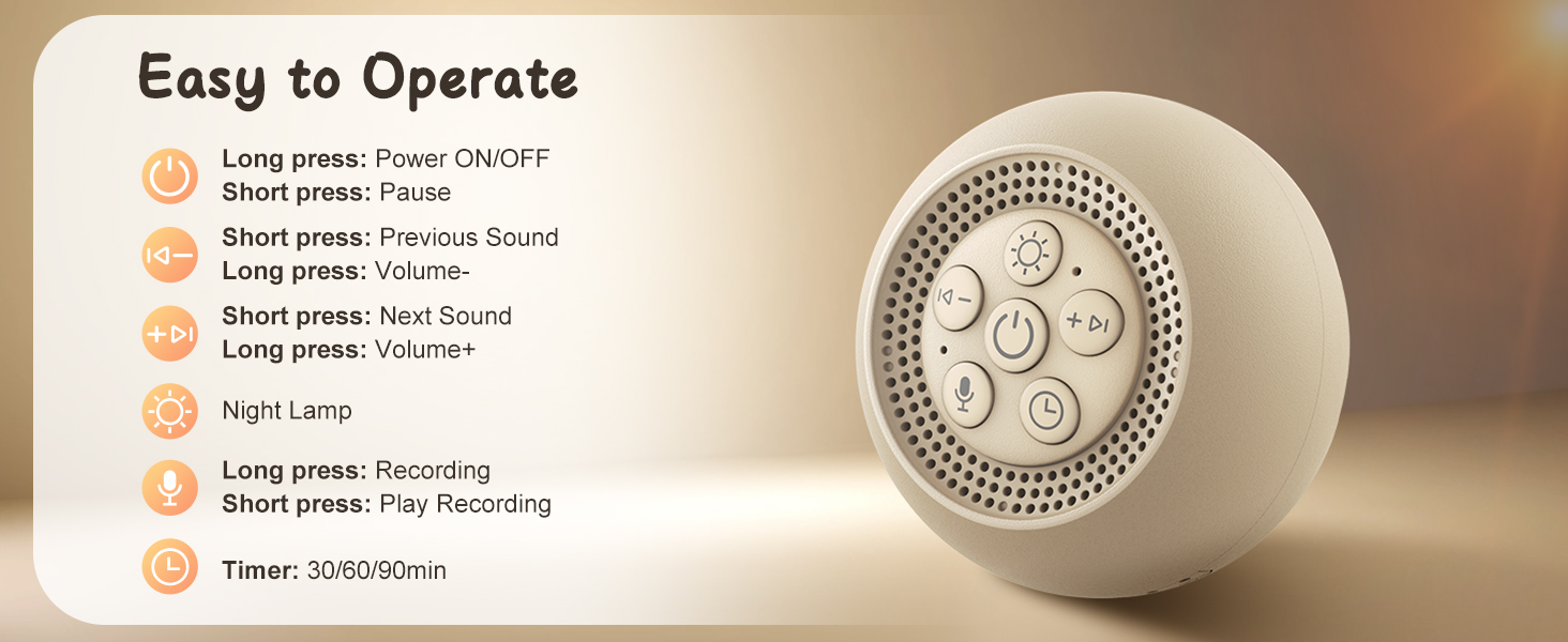 Afuosy sound machine-easy to operate
