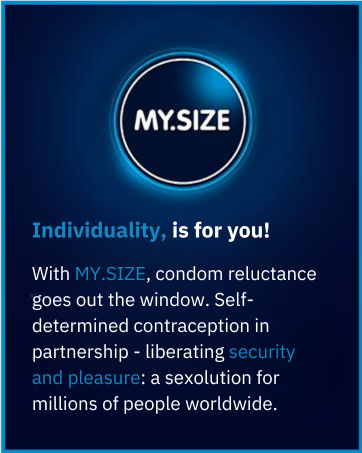 MY.SIZE Classic Condoms Size 1 I 47 mm Width I 3 Pieces Trial Pack I ...