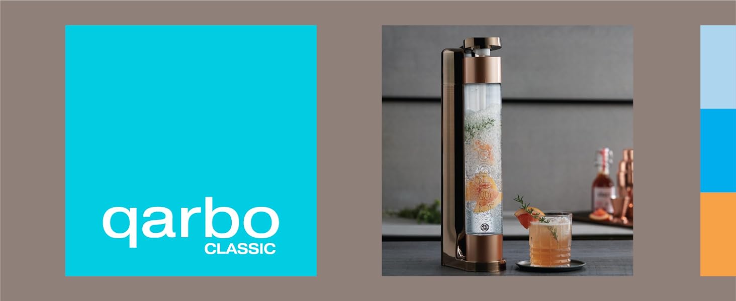 Twenty39 qarbo CLASSIC Sparkling Water Maker and Fruit Infuser