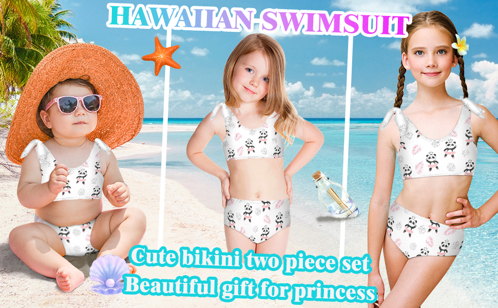 panda bathing suit girls
