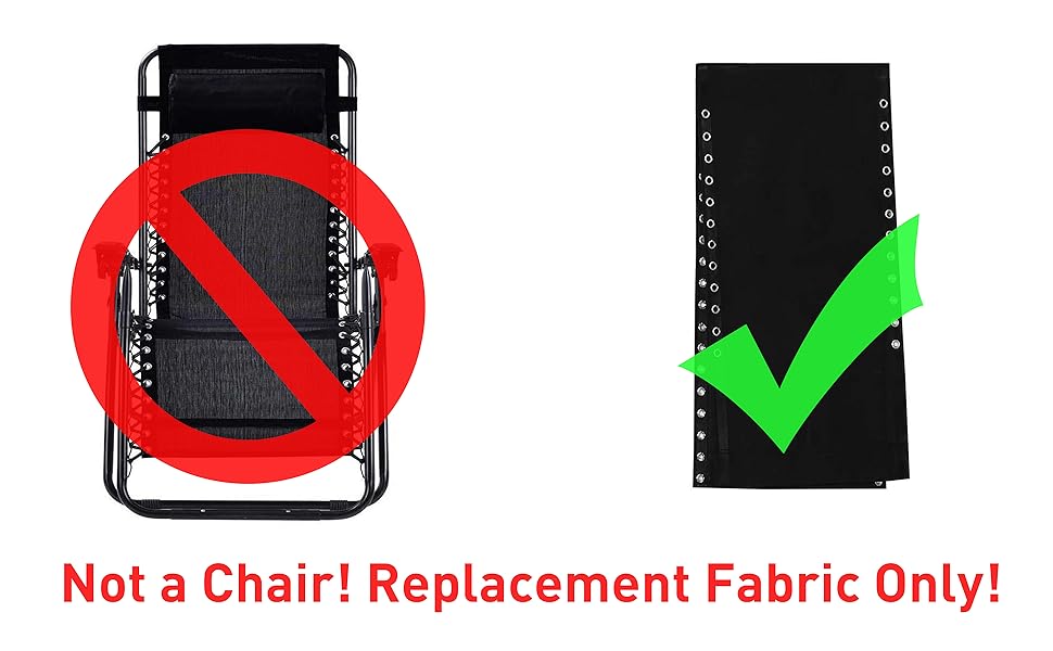 MGWOTH 2 Pack Zero Gravity Chair Replacement Fabric, Anti