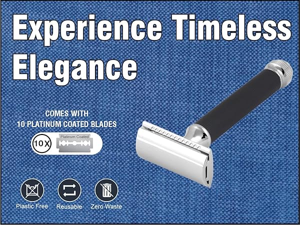 【おまけ付！】ビンテージ　RAZOR EDGE 2 Pearl Shaving Double Edge Safety Razor for Men's/Boy's (2