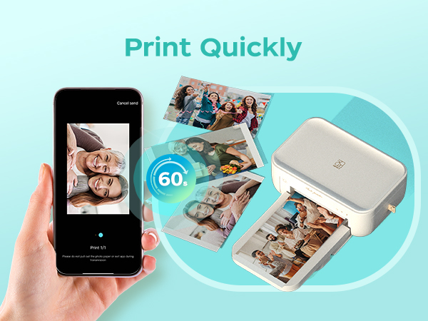 photoプリント Amazon.com: 4x6 Photo Printer with 108 Sheets & 2 Ribbons