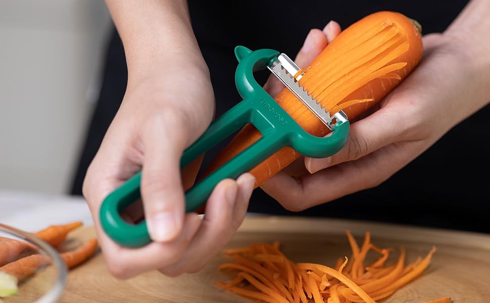 Linoroso Julienne YPeeler, Classic Vegetable Peelers Euro Peeler for Kitchen